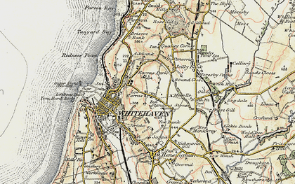 Old map of Harras in 1901-1904