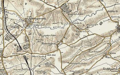 Old map of Harrington in 1901-1902