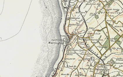 Old map of Harrington in 1901-1904