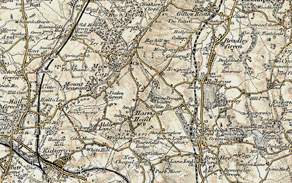 Old map of Harriseahead in 1902-1903