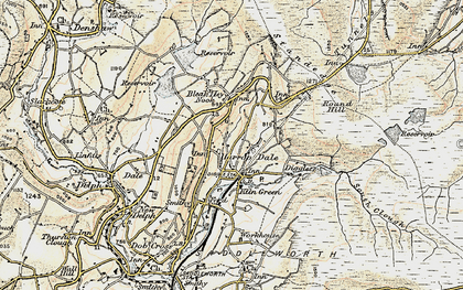 Old map of Harrop Dale in 1903