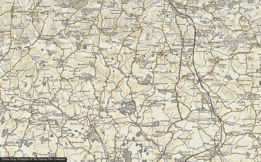 Old Map of Harrow Green, 1899-1901 in 1899-1901