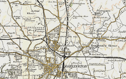Old map of Harrowgate Hill in 1903-1904
