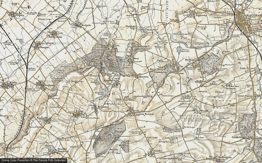 Old Map of Harston, 1902-1903 in 1902-1903