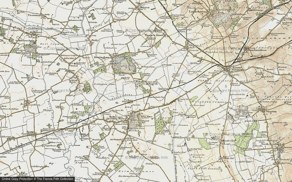 Old Map of Harswell, 1903 in 1903