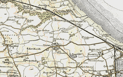 Old map of Hart in 1901-1904