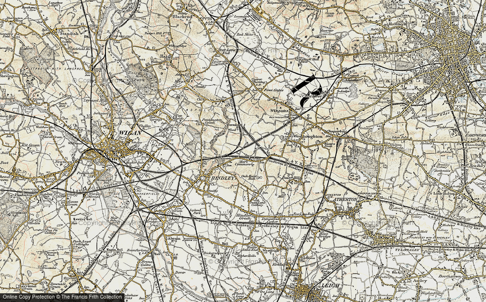 Old Map of Hart Common, 1903 in 1903