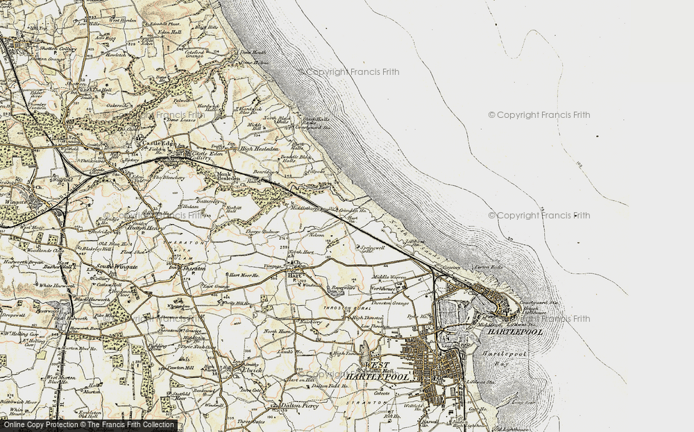 Old Map of Hart Station, 1901-1904 in 1901-1904