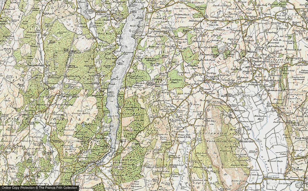 Old Map of Historic Map covering Blake Holme in 1903-1904