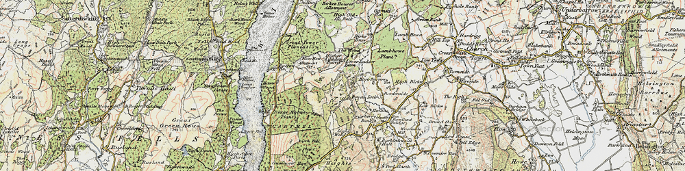 Old map of Bryan Beck in 1903-1904