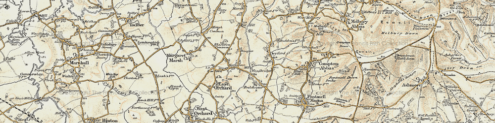 Old map of Hartgrove in 1897-1909