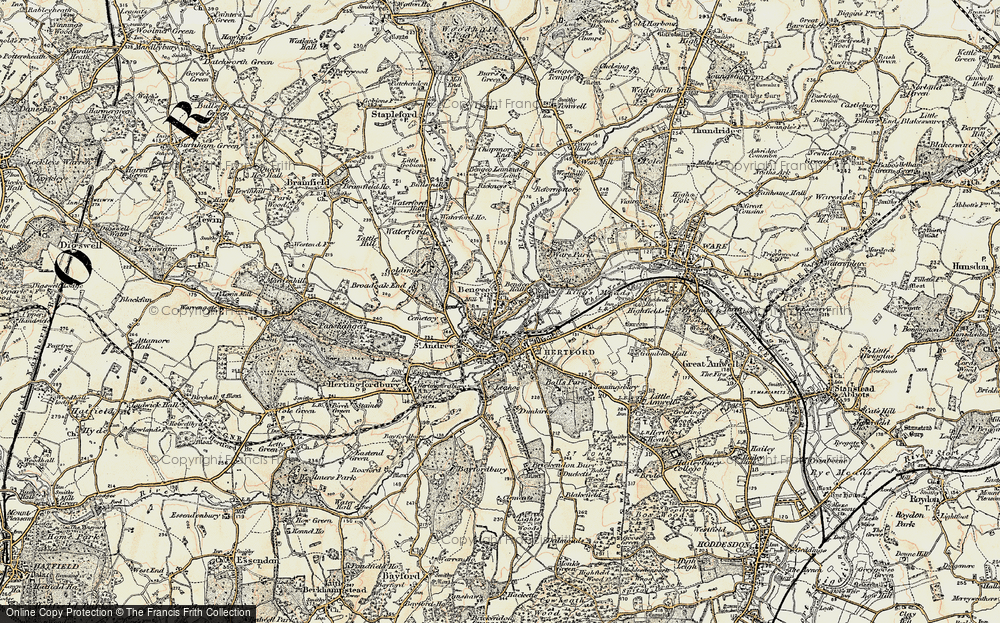 Old Map of Hartham, 1898 in 1898