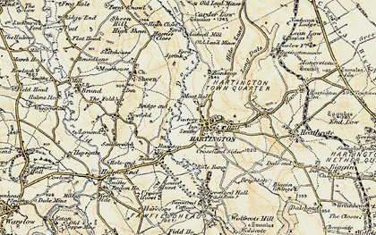 Old map of Hartington in 1902-1903