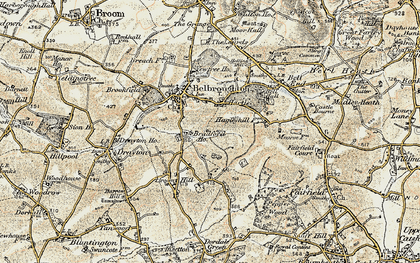 Old map of Hartle in 1901-1902