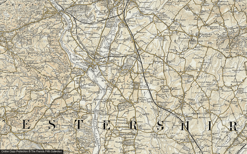 Old Map of Hartlebury, 1901-1902 in 1901-1902