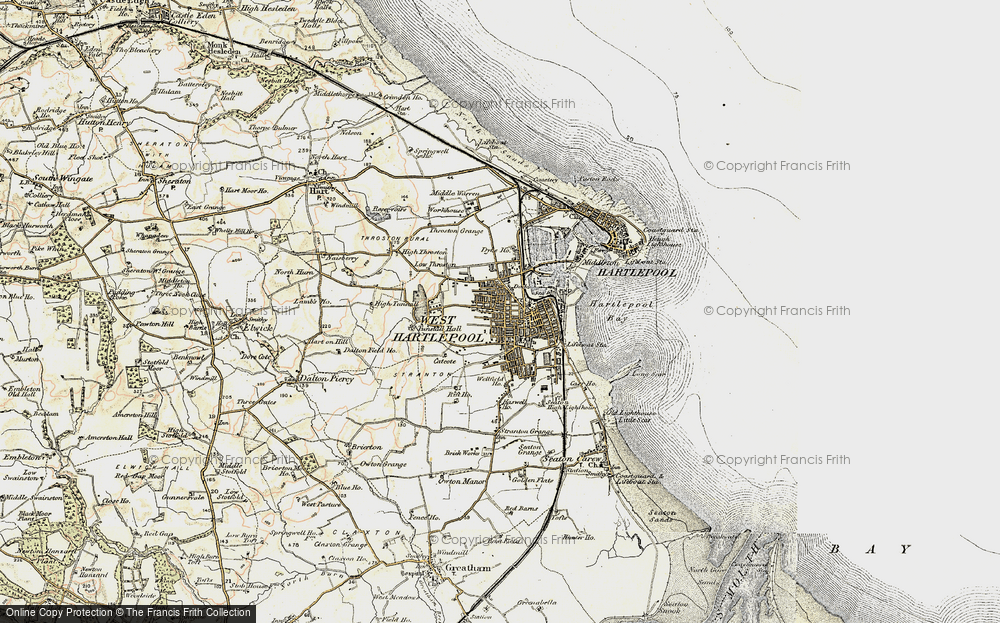 Old Map of Hartlepool, 1903-1904 in 1903-1904