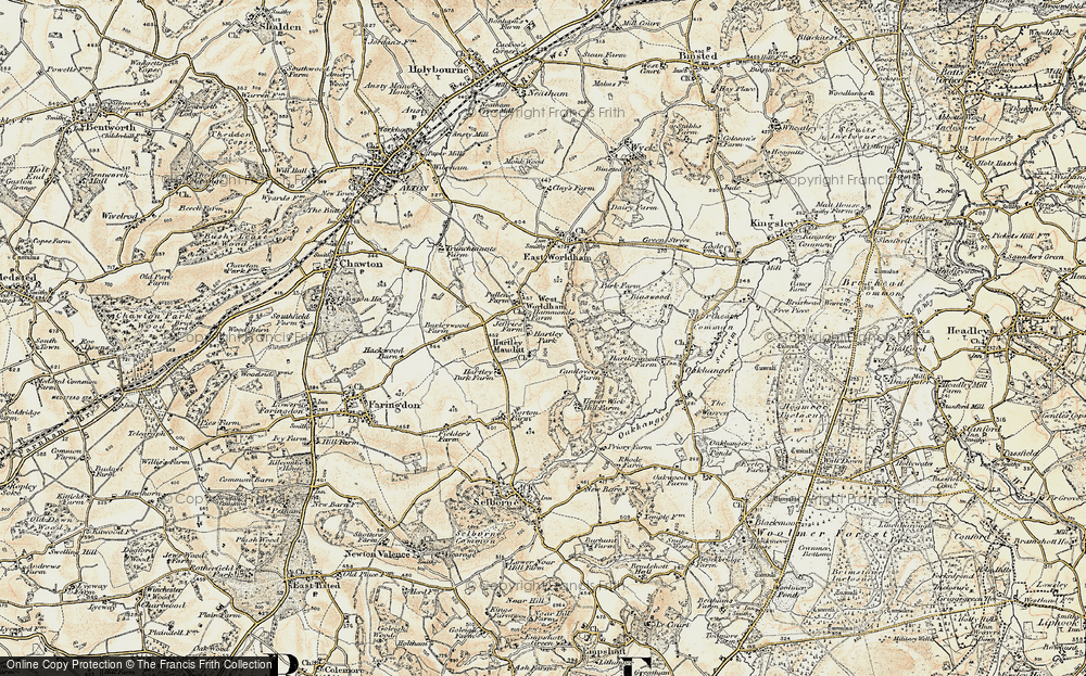 Old Map of Hartley Mauditt, 1897-1909 in 1897-1909