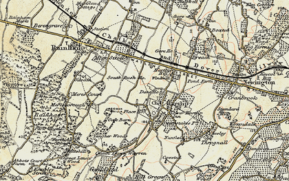 Old map of Hartlip in 1897-1898