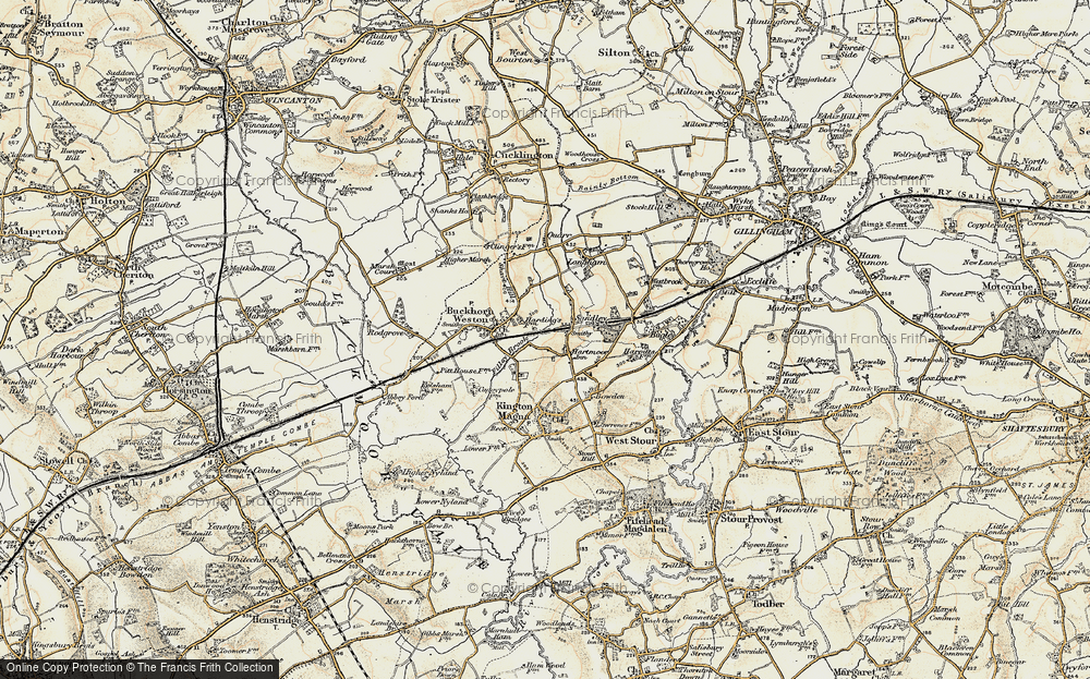 Old Map of Hartmoor, 1897-1909 in 1897-1909