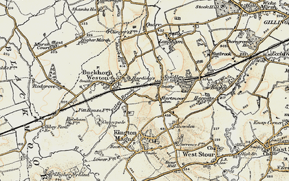 Old map of Hartmoor in 1897-1909