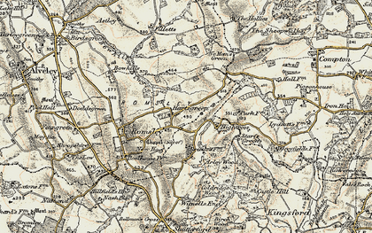 Old map of Arley Wood in 1901-1902