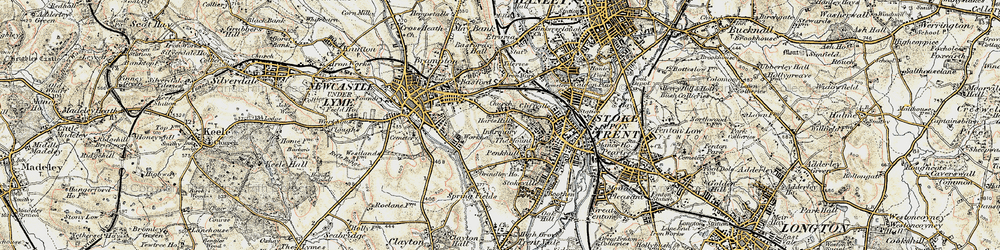Old map of Hartshill in 1902