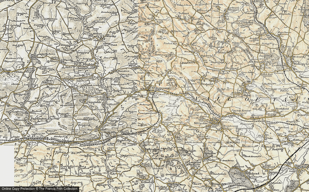 Old Map of Historic Map covering Abbotsfield in 1898-1900