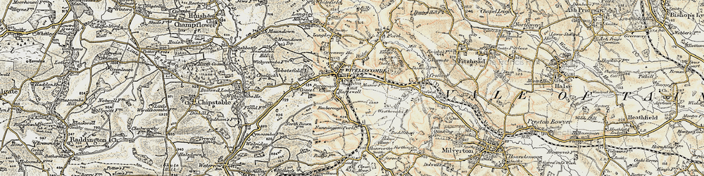 Old map of Abbotsfield in 1898-1900