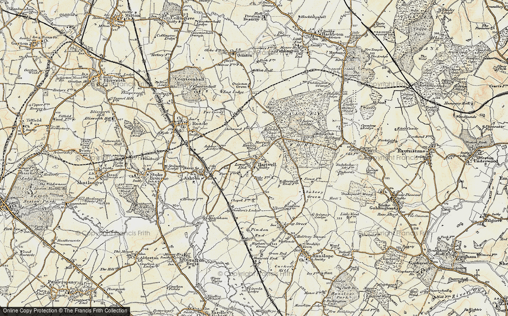 Old Map of Hartwell, 1898-1901 in 1898-1901