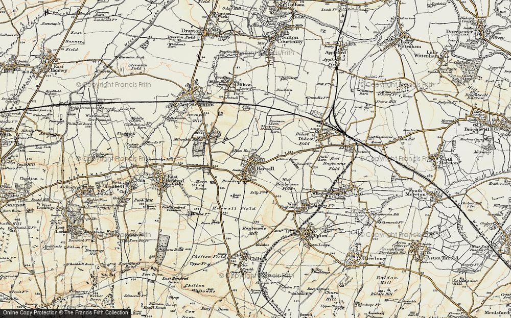 Old Map of Harwell, 1897-1898 in 1897-1898