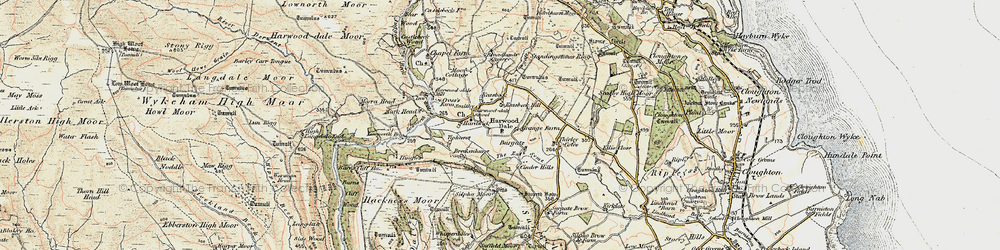 Old map of Barns Cliff in 1903-1904