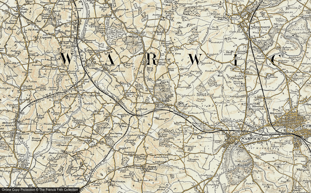 Old Map of Haseley, 1901-1902 in 1901-1902