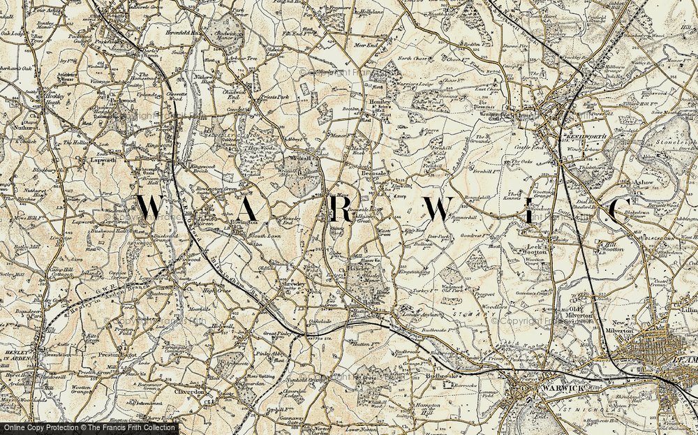Old Map of Haseley Green, 1901-1902 in 1901-1902