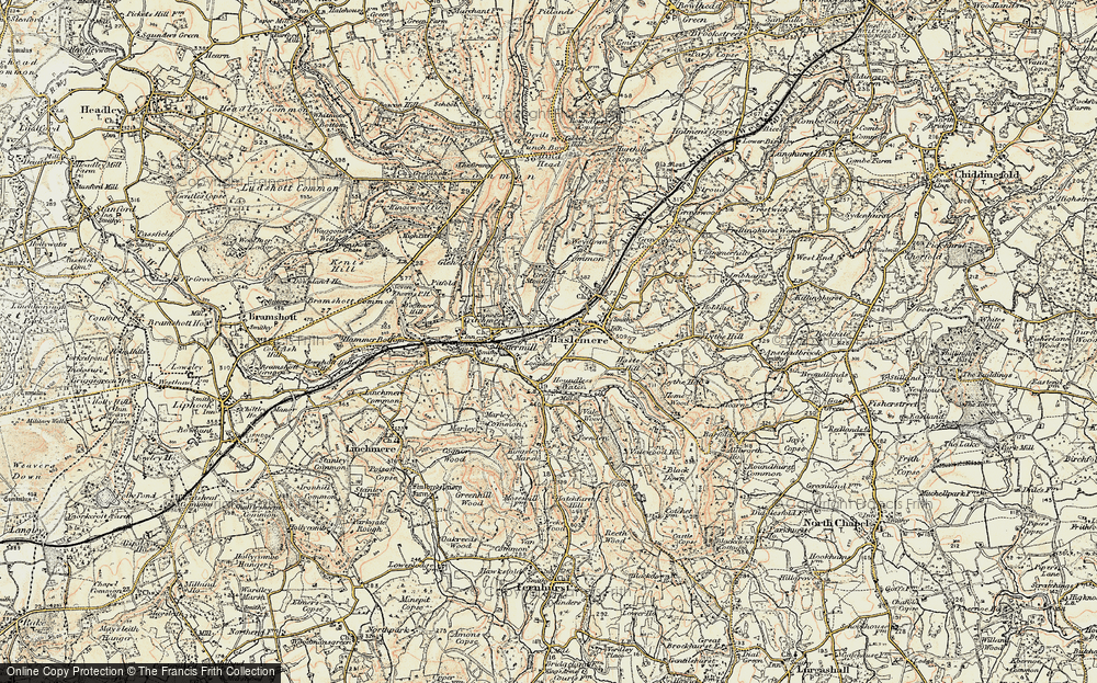 Old Map of Haslemere, 1897-1900 in 1897-1900