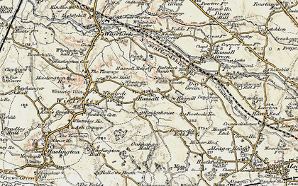 Old map of Hassall in 1902-1903