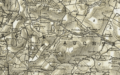 Old map of Hassiewells in 1908-1910