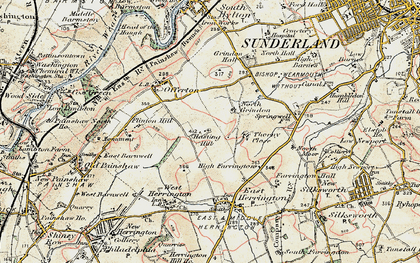 Old map of Hasting Hill in 1901-1904