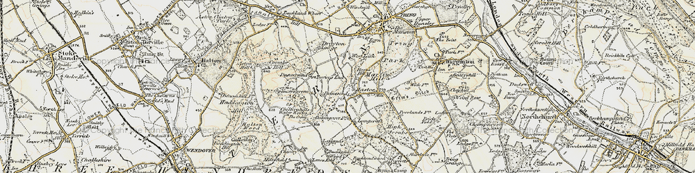 Old map of Hastoe in 1898