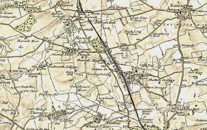 Old map of Haswell Moor in 1901-1904