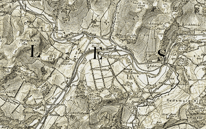 Old map of Haswellsykes in 1903-1904
