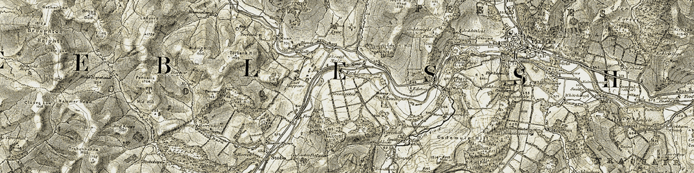 Old map of Haswellsykes in 1903-1904