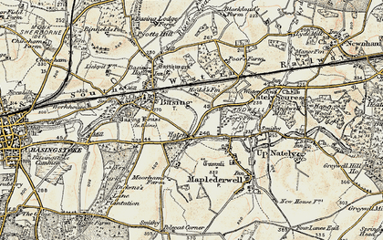 Old map of Hatch in 1897-1900