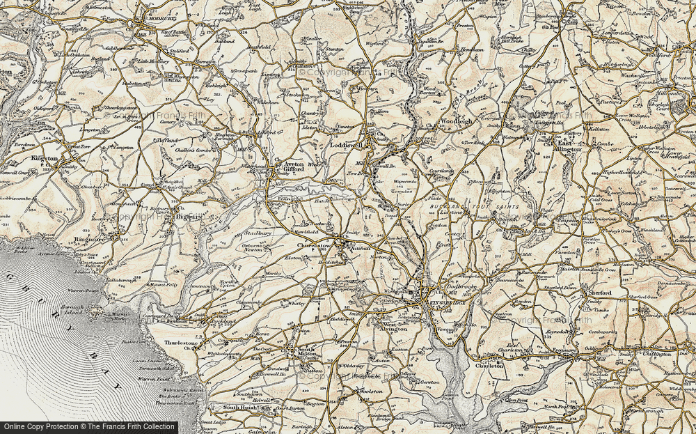 Old Map of Hatch, 1899 in 1899