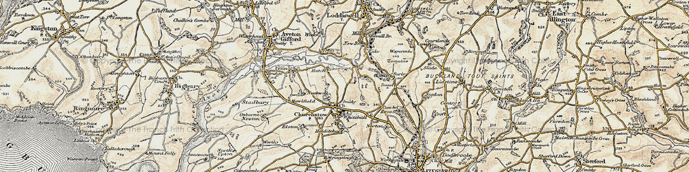 Old map of Hatch in 1899
