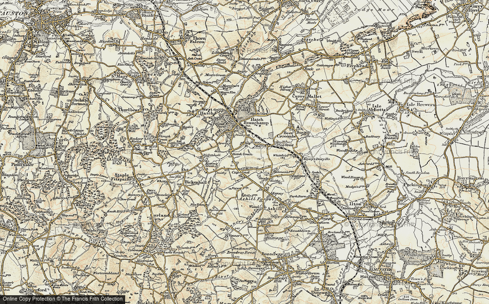 Old Map of Hatch Green, 1898-1900 in 1898-1900