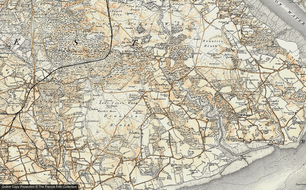 Old Map of Hatchet Gate, 1897-1909 in 1897-1909