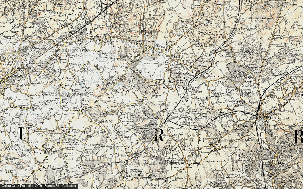 Old Map of Hatchford, 1897-1909 in 1897-1909