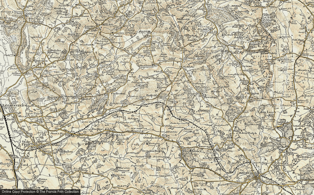 Old Map of Hatfield, 1899-1902 in 1899-1902