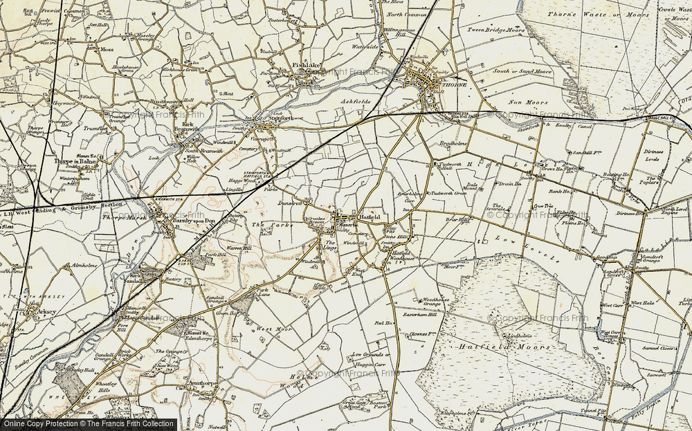 Old Map of Hatfield, 1903 in 1903