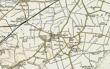 Old map of Hatfield in 1903